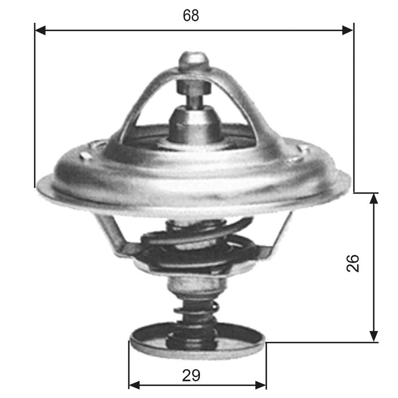 GATES TH09781G1 Thermostat, coolant