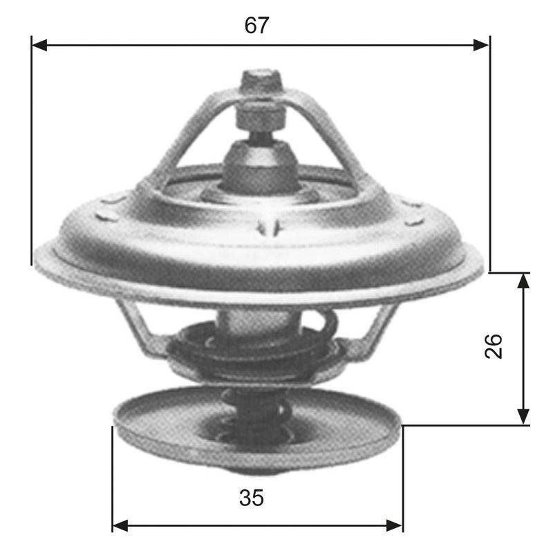 GATES TH11680G1 Thermostat, coolant