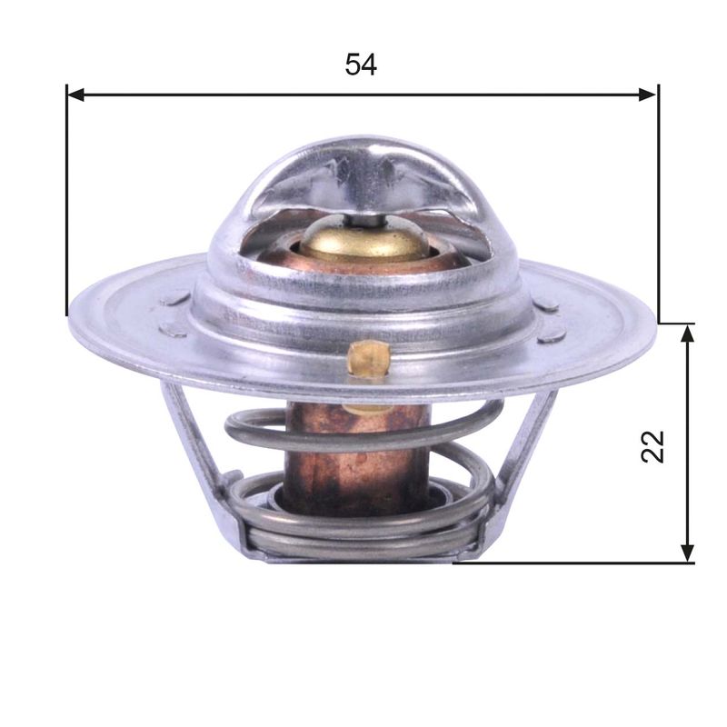 GATES TH12888G1 Thermostat, coolant