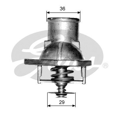 Thermostat, coolant GATES TH15192G1