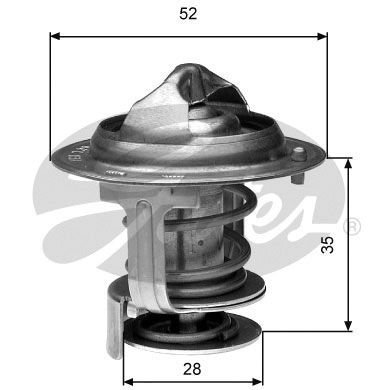 Thermostat, coolant GATES TH29484G1