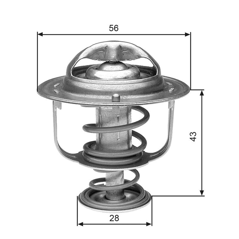 GATES TH31388G1 Thermostat, coolant