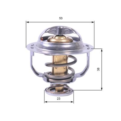 Thermostat, coolant GATES TH42895G1