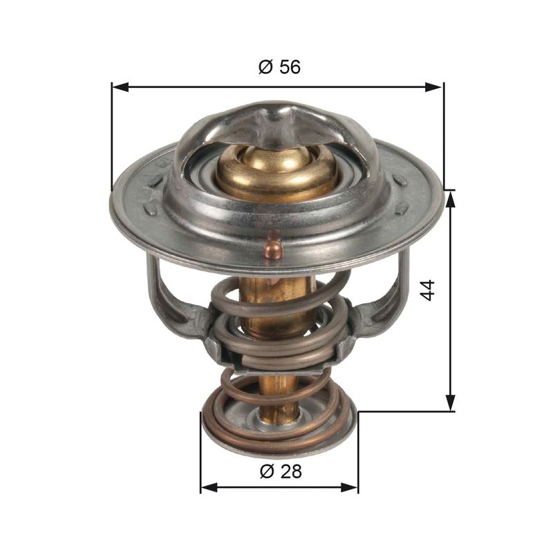 GATES TH48982G1 Thermostat, coolant