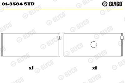 Connecting Rod Bearing GLYCO 01-3584 STD