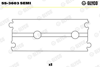 Small End Bushes, connecting rod GLYCO 55-3603 SEMI