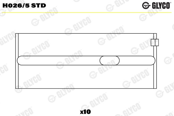 GLYCO H026/5 STD Crankshaft Bearing