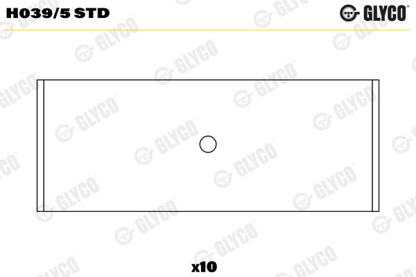 GLYCO H039/5 STD Crankshaft Bearing