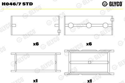 Crankshaft Bearing GLYCO H046/7 STD