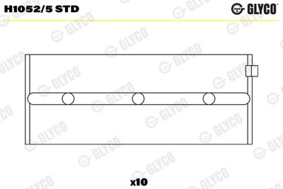 Crankshaft Bearing GLYCO H1052/5 STD