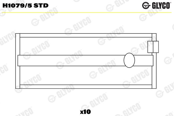 GLYCO H1079/5 STD Crankshaft Bearing