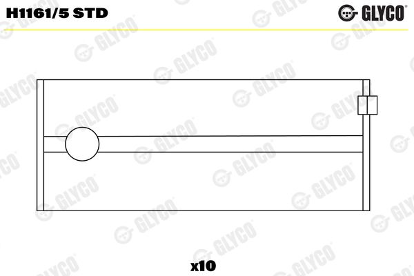 GLYCO H1161/5 STD Crankshaft Bearing