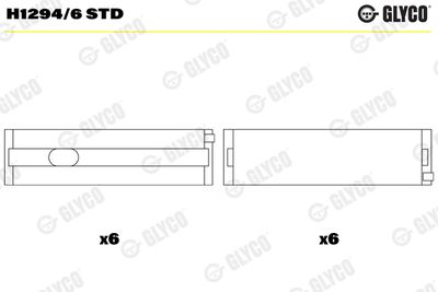 Crankshaft Bearing GLYCO H1294/6 STD