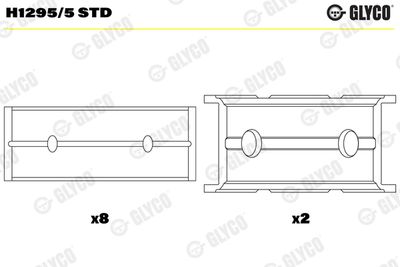 Crankshaft Bearing GLYCO H1295/5 STD