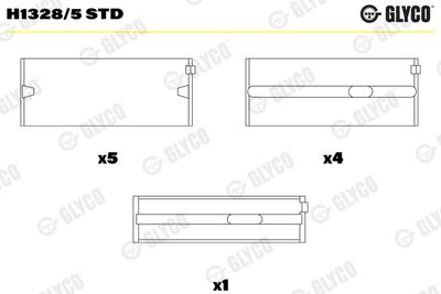 Crankshaft Bearing GLYCO H1328/5 STD