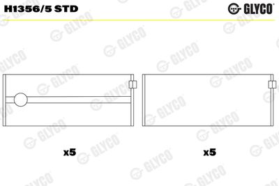 Crankshaft Bearing GLYCO H1356/5 STD