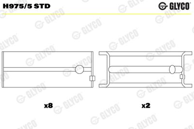 Crankshaft Bearing GLYCO H975/5 STD