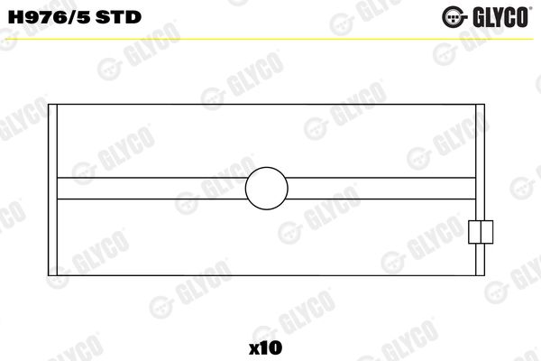 GLYCO H976/5 STD Crankshaft Bearing