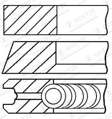 GOETZE ENGINE 08-103000-00 Piston Ring Kit