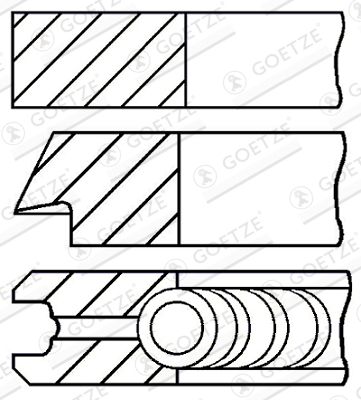 Piston Ring Kit GOETZE ENGINE 08-139400-00