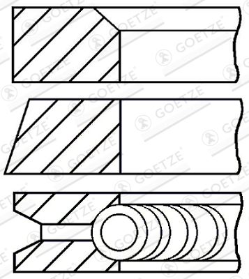 GOETZE ENGINE 08-502200-00 Piston Ring Kit