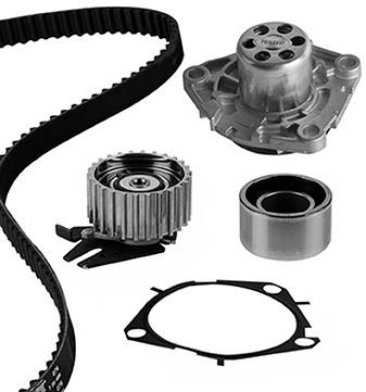 Water Pump & Timing Belt Kit GRAF KP1352-4