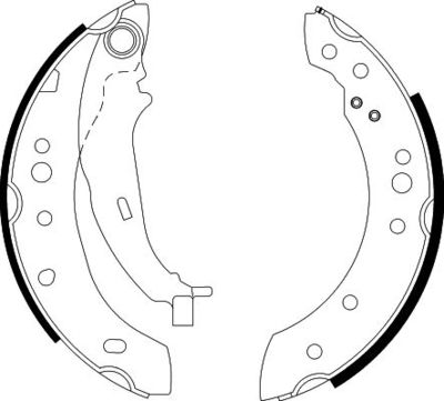 Brake Shoe Set HELLA PAGID 8DB 355 000-271