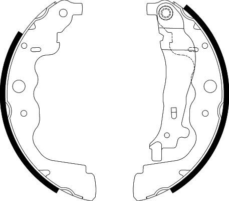 HELLA PAGID 8DB 355 000-301 Brake Shoe Set