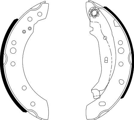 HELLA PAGID 8DB 355 000-371 Brake Shoe Set