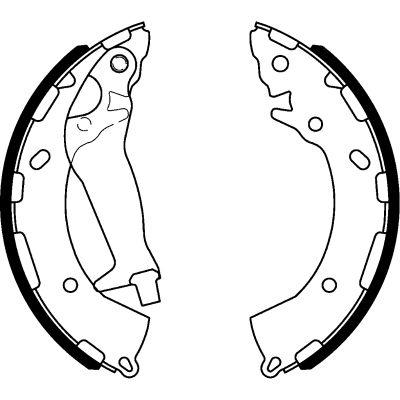 HELLA PAGID 8DB 355 000-401 Brake Shoe Set