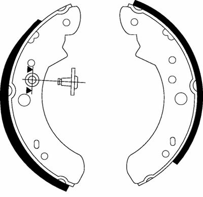 Brake Shoe Set HELLA PAGID 8DB 355 000-891