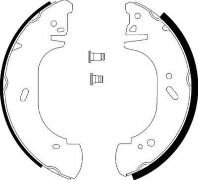 Brake Shoe Set HELLA PAGID 8DB 355 001-621