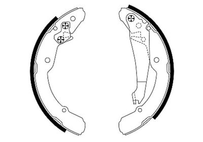 Brake Shoe Set HELLA PAGID 8DB 355 001-691