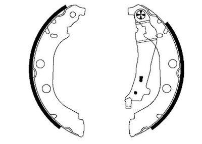 Brake Shoe Set HELLA PAGID 8DB 355 001-801