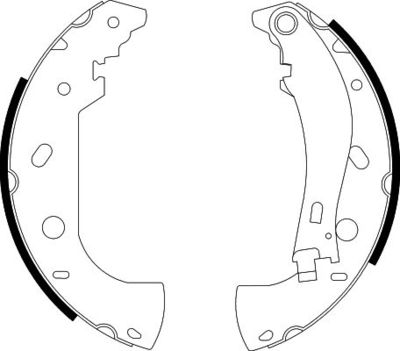 Brake Shoe Set HELLA PAGID 8DB 355 001-841