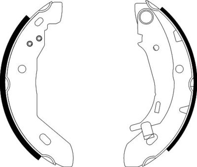 Brake Shoe Set HELLA PAGID 8DB 355 002-251