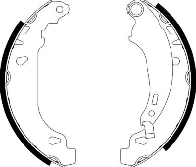 Brake Shoe Set HELLA PAGID 8DB 355 002-261