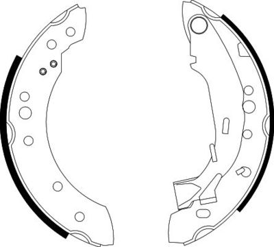 Brake Shoe Set HELLA PAGID 8DB 355 002-601