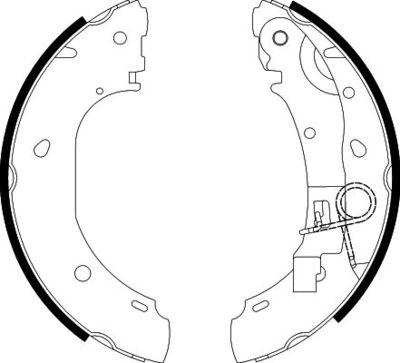 Brake Shoe Set HELLA PAGID 8DB 355 002-681