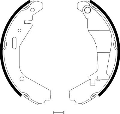 Brake Shoe Set HELLA PAGID 8DB 355 002-951