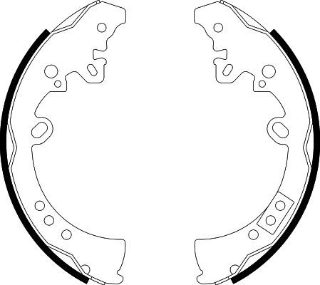 HELLA PAGID 8DB 355 003-011 Brake Shoe Set