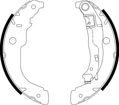 Brake Shoe Set HELLA PAGID 8DB 355 003-031