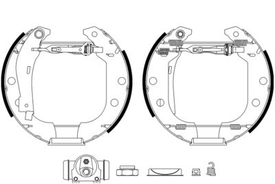 Brake Shoe Set HELLA PAGID 8DB 355 003-951