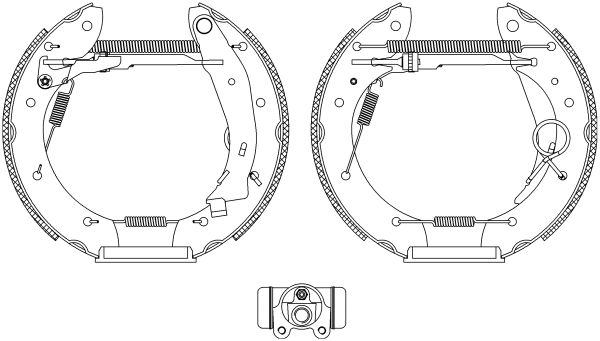 HELLA PAGID 8DB 355 004-351 Brake Shoe Set