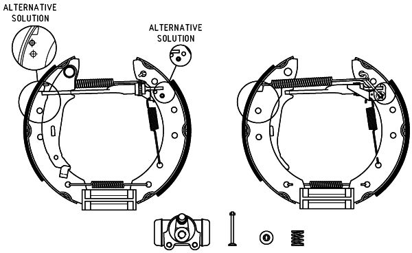 HELLA PAGID 8DB 355 004-431 Brake Shoe Set