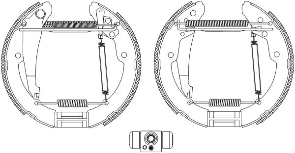 HELLA PAGID 8DB 355 004-461 Brake Shoe Set