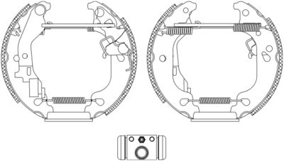 Brake Shoe Set HELLA PAGID 8DB 355 004-751