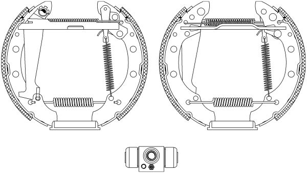 HELLA PAGID 8DB 355 004-961 Brake Shoe Set