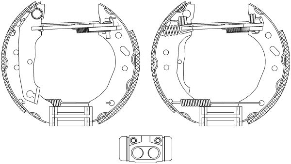 HELLA PAGID 8DB 355 005-011 Brake Shoe Set