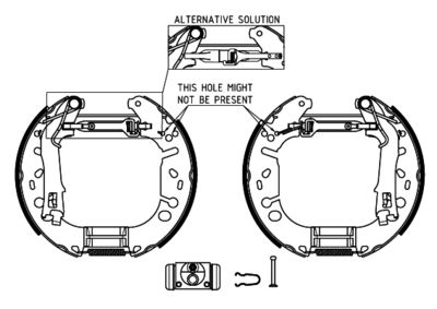 Brake Shoe Set HELLA PAGID 8DB 355 005-131